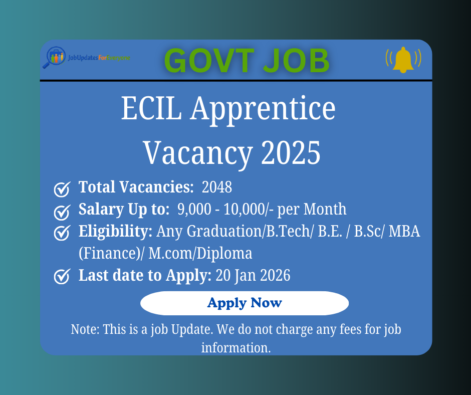 ECIL Apprentice Recruitment 2026: Online Applications Invited for 248 Graduate and Diploma Apprentice Positions