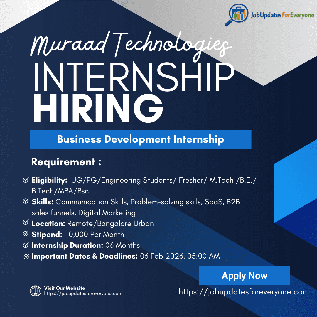 Business Development Internship 2025-26