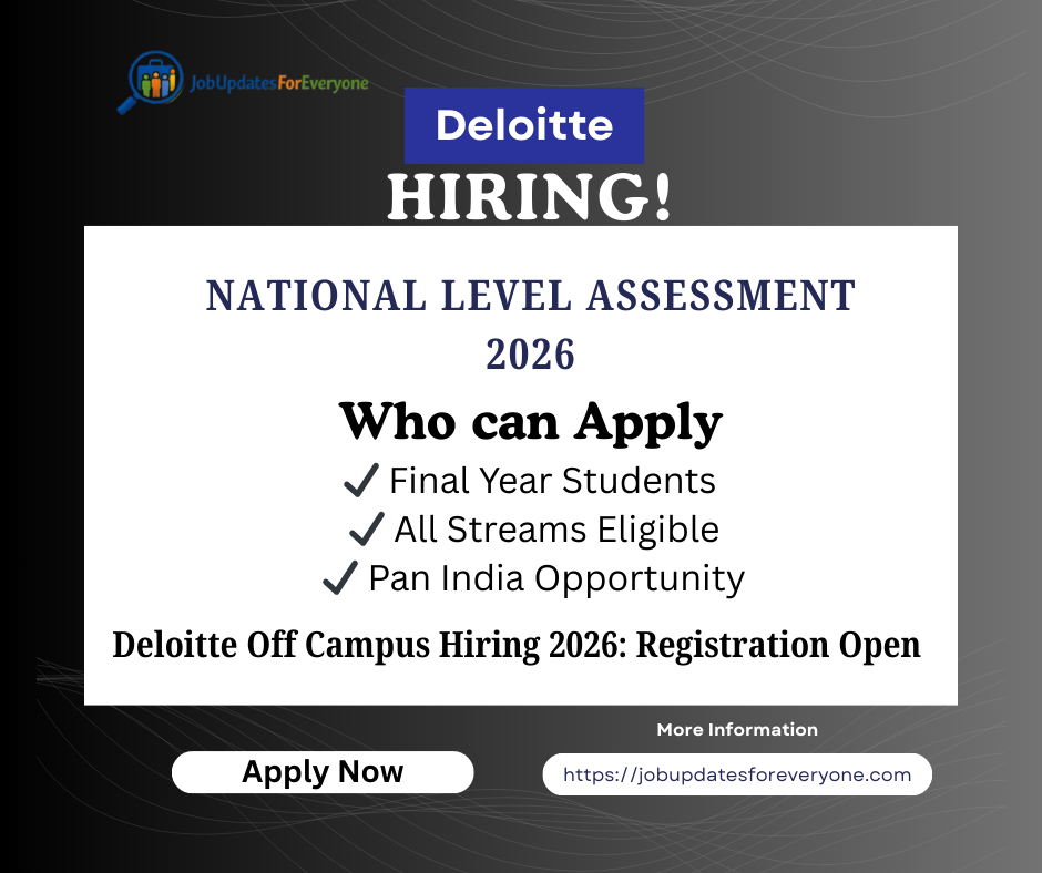Deloitte Off Campus Hiring 2026 – National Level Assessment (NLA)