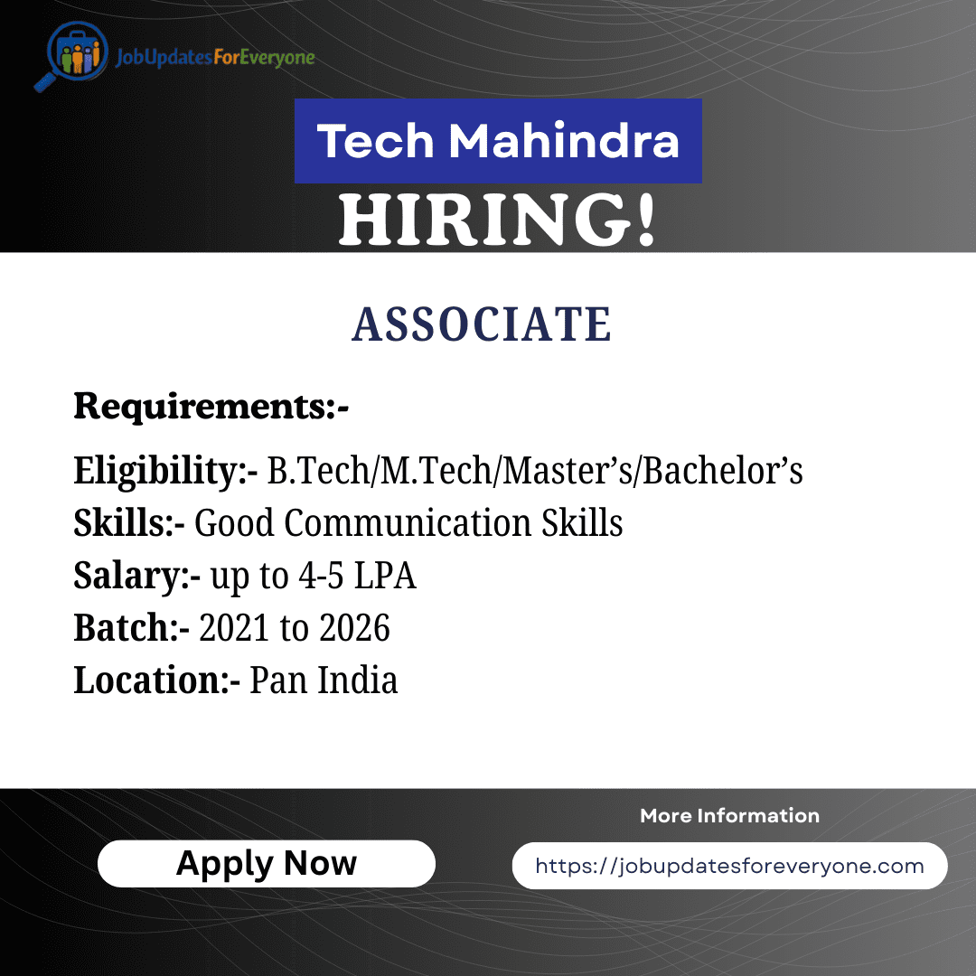 Tech Mahindra Hiring Customer Support Executives