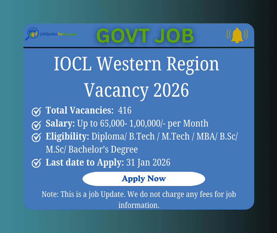IOCL Western Region Apprentice Recruitment 2026