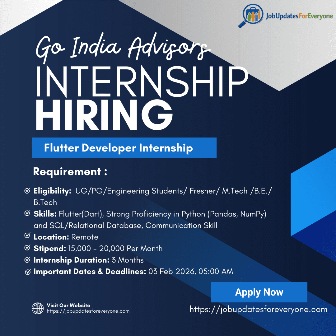Flutter Developer Internship-2025-26