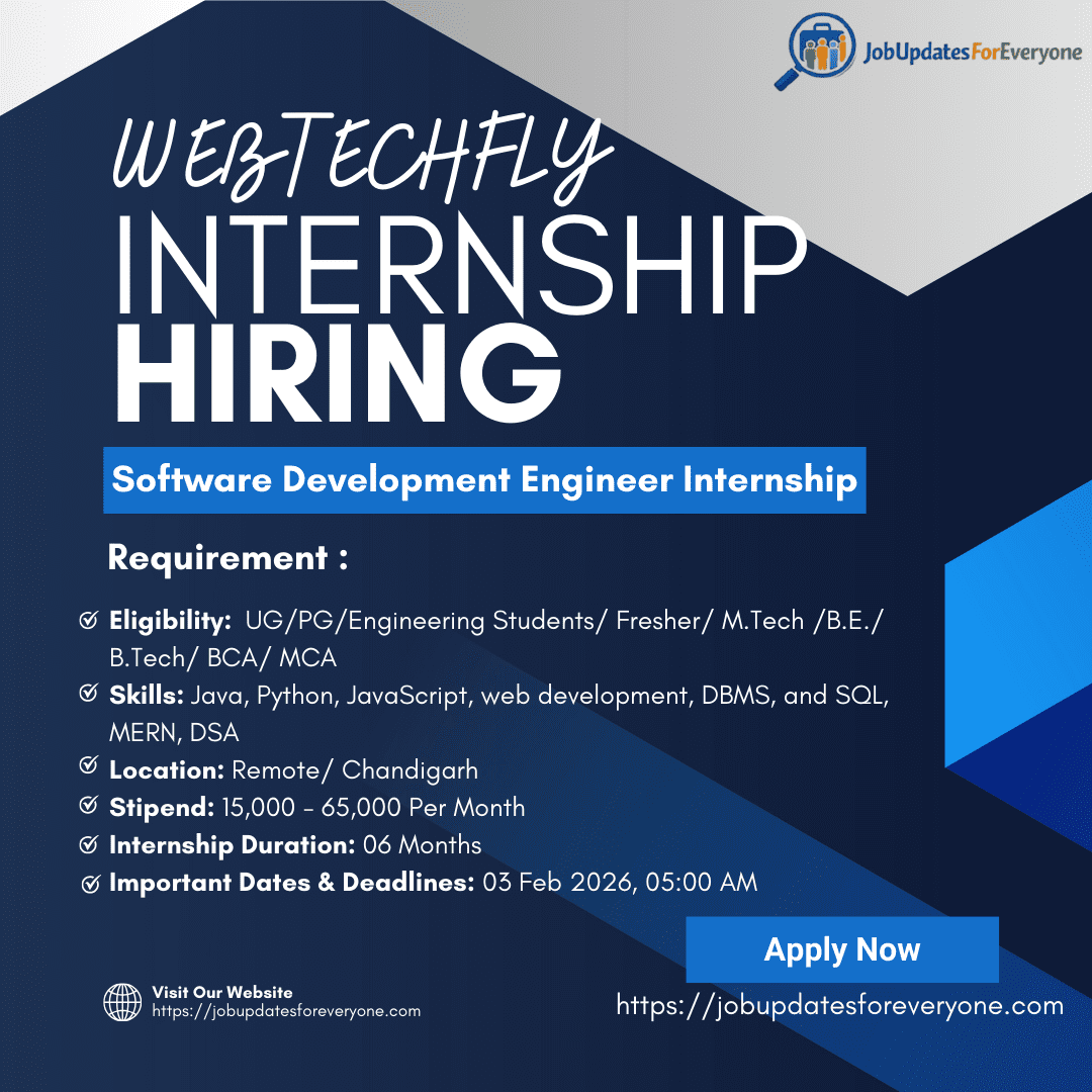 Software Development Engineer Internship-2025-26