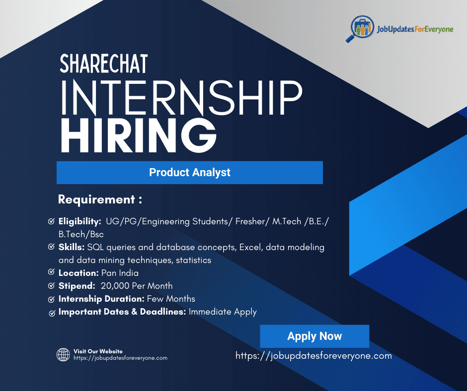ShareChat Intern-Product Analyst 2026