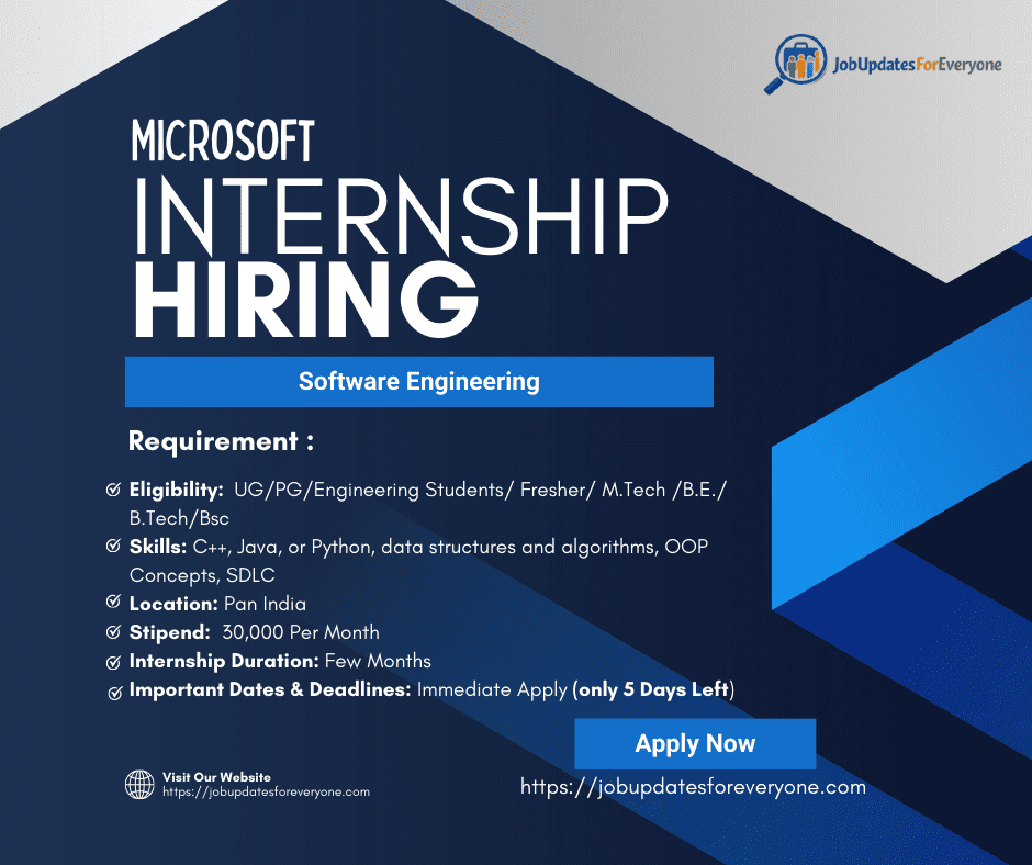 Microsoft SE Explore Intern 2026