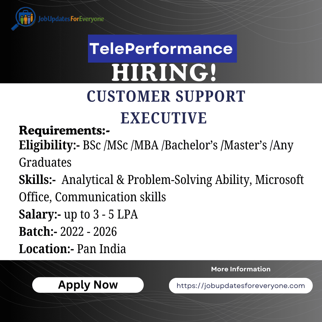 TelePerformance CSE Job - 2026
