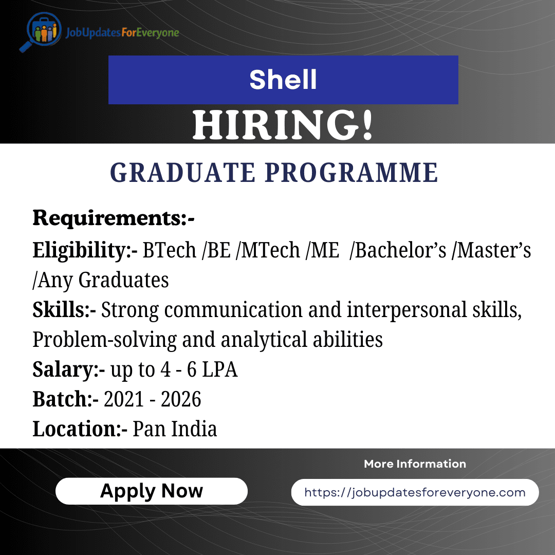 Shell Graduate Programme 2026