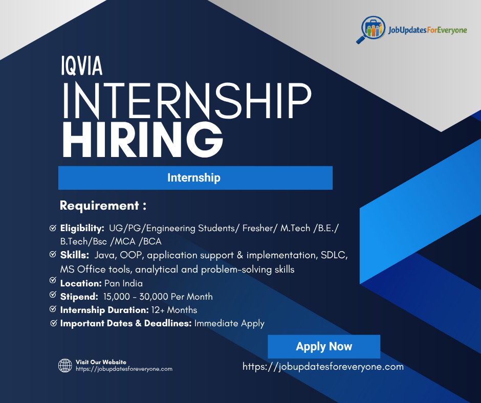 IQVIA Internship 2026