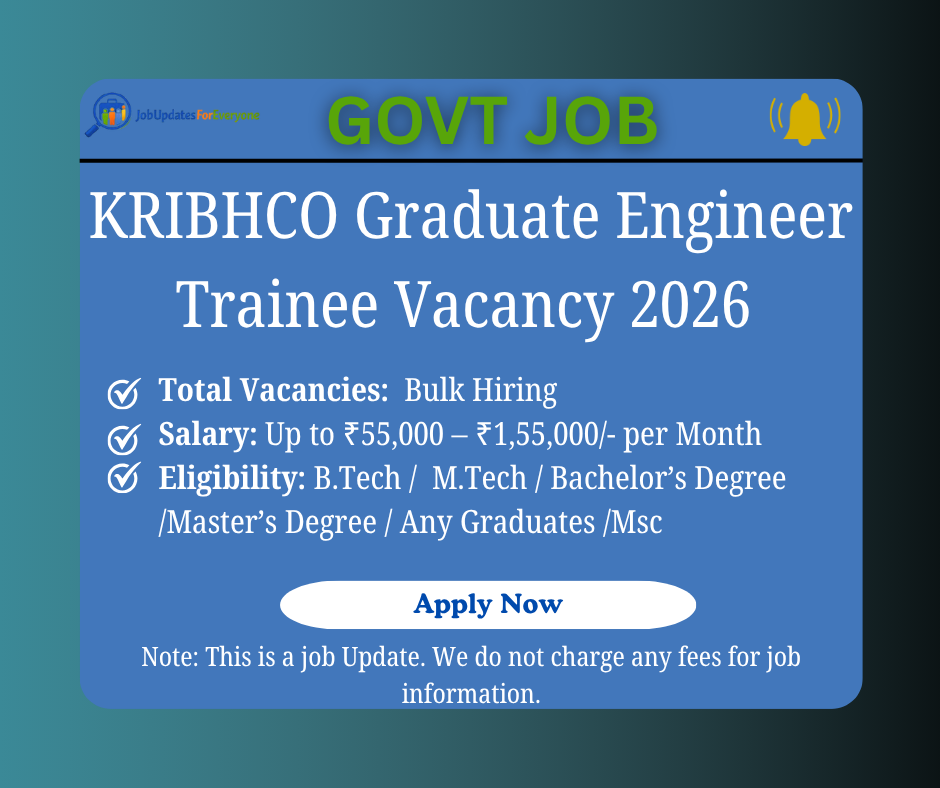 KRIBHCO GET Recruitment 2026