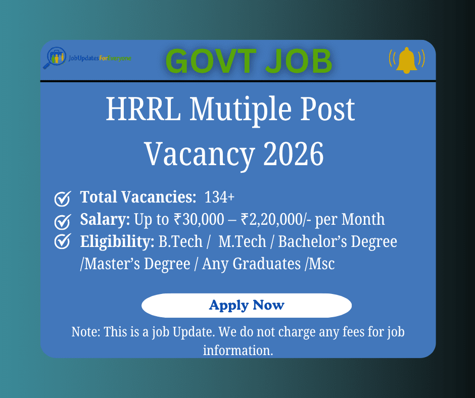 HRRL Recruitment 2026 Vacancy