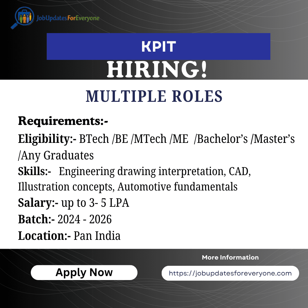 KPIT Recruitment 2026