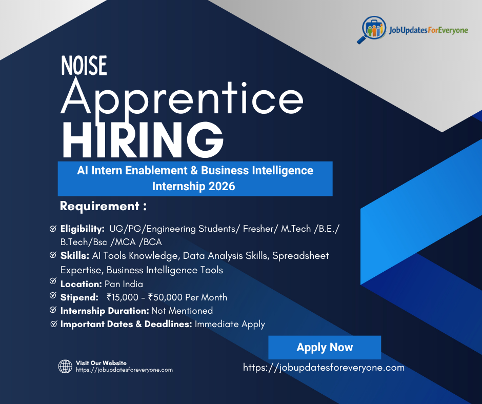 AI Internship at Noise 2026